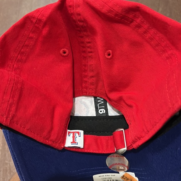New Era Texas Rangers Adjustable Official MLB Blue & Red (NWT) - Picture 5 of 5